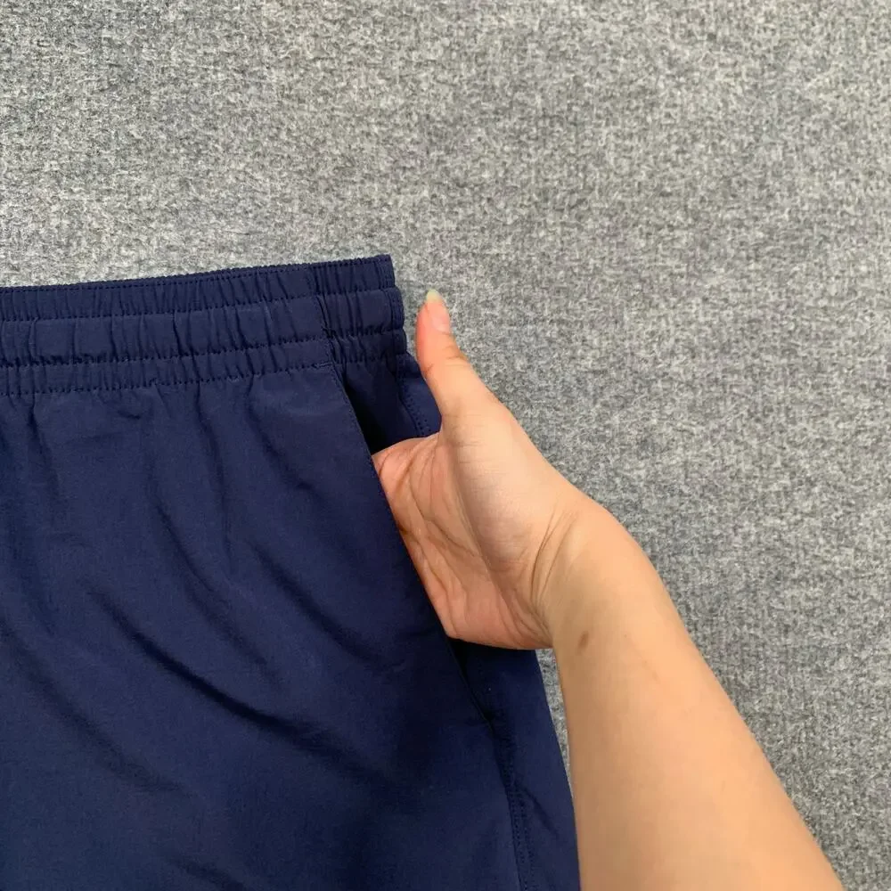 Bearbottom Shorts Mens M Medium Navy Lightweight Elastic Waist Drawstring Active